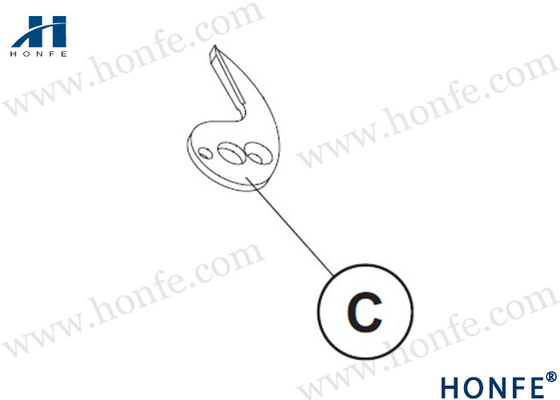 HONFE Peças sobressalentes de tear de prata PN051739/PQO51730 Garantida Fast/TP600/TP500