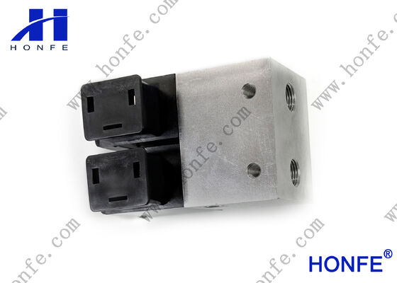 Válvulas solenoides duplas BE303241 Picanol Air Jet Loom Parts Weaving Loom Parts Textile Machinery Alta qualidade
